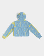 Load image into Gallery viewer, Blu Lemonade  Women's Cropped Windbreaker
