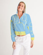 Load image into Gallery viewer, Blu Lemonade  Women's Cropped Windbreaker

