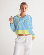 Load image into Gallery viewer, Blu Lemonade  Women's Cropped Windbreaker
