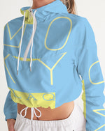 Load image into Gallery viewer, Blu Lemonade  Women's Cropped Windbreaker
