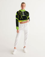 Load image into Gallery viewer, Women's Cropped Windbreaker x MOXYBLAQ rasta
