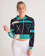 Load image into Gallery viewer, MOXYBLAQ melo Dip Women's Cropped Hoodie
