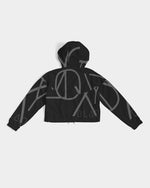 Load image into Gallery viewer, Blackout Women's Cropped Windbreaker
