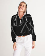 Load image into Gallery viewer, Blackout Women's Cropped Windbreaker
