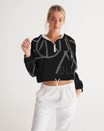 Load image into Gallery viewer, Blackout Women's Cropped Windbreaker
