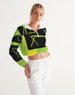 Load image into Gallery viewer, Women's Cropped Windbreaker x MOXYBLAQ rasta

