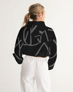 Load image into Gallery viewer, Blackout Women's Cropped Windbreaker
