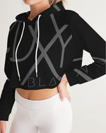 Load image into Gallery viewer, Blackout Women's Cropped Hoodie
