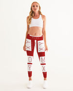 Load image into Gallery viewer, MOXYBLAQ Women's Yoga Pants RED ALERT
