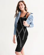 Load image into Gallery viewer, Blackout Women's Midi Bodycon Dress
