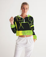 Load image into Gallery viewer, Women's Cropped Windbreaker x MOXYBLAQ rasta

