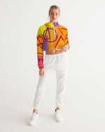 Load image into Gallery viewer, Women's Cropped Windbreaker "Honeyberry

