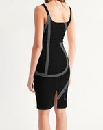 Load image into Gallery viewer, Blackout Women's Midi Bodycon Dress
