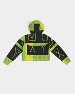 Load image into Gallery viewer, Women's Cropped Windbreaker x MOXYBLAQ rasta

