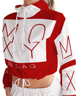 Load image into Gallery viewer, MOXYBLAQ  Women's Cropped Windbreaker
